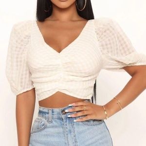Fashion Nova Hopeless Romantic Crop Top